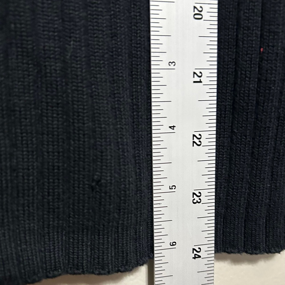 Tommy Hilfiger Women's‎ Sweater XL Black Ribbed Knit Turtleneck Top Pullover Tee - Picture 8 of 10